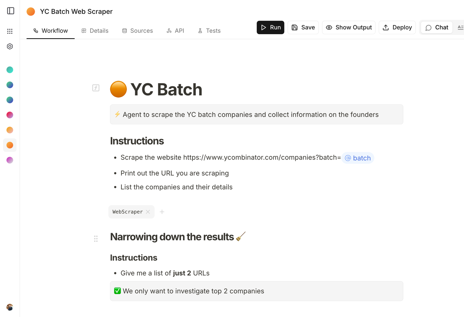 YC Batch Web Scraper